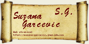 Suzana Garčević vizit kartica